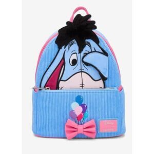 Loungefly Disney Winnie the Pooh Eeyore Peeking Corduroy Backpack NWT